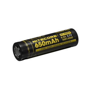 IMR14500 — Capacity: 650mAh Voltage: 3.7V Max pulse discharge: 6.5A