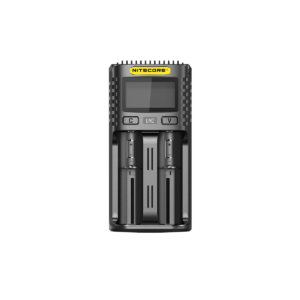 UM2 — UM2 - Încărcătorul inteligent USB cu două sloturi este lansat Compatibil cu: IMR/Li-ion/LiFePO4: 10440, 14500, 14650, 16500, 16340(RCR123),...