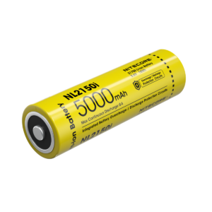 NL2150i — Capacity: 5,000mAH Voltage: 3.6V Continuous Discharge Current: 8A MAX Weight: Approx. 75.5g / 2.66oz Length: 77.2±0.3mm / 3.04"±0.01" Diameter: 21.9±0.3mm...